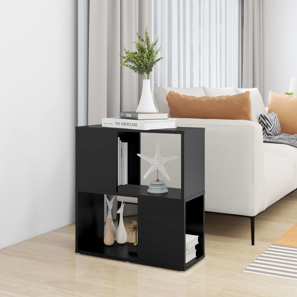 vidaXL Book Cabinet | Black | Engineered wood | Medium | Book Cabinet