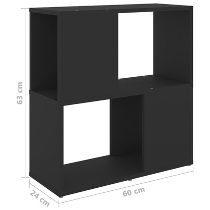 vidaXL Book Cabinet | Black | Engineered wood | Medium | Book Cabinet