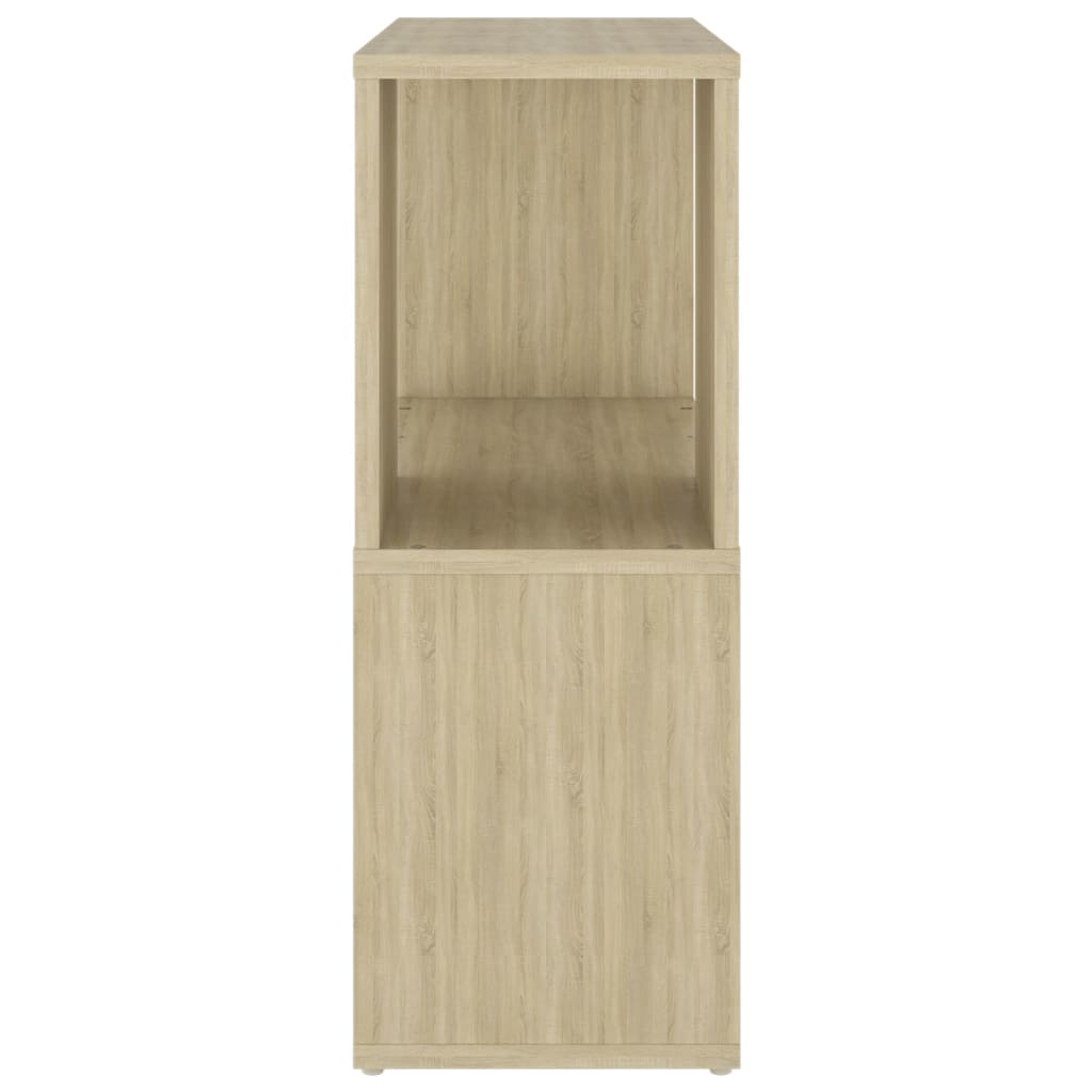 vidaXL Book Cabinet Sonoma Oak 60x24x63 cm Engineered Wood