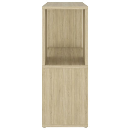 vidaXL Book Cabinet Sonoma Oak 60x24x63 cm Engineered Wood
