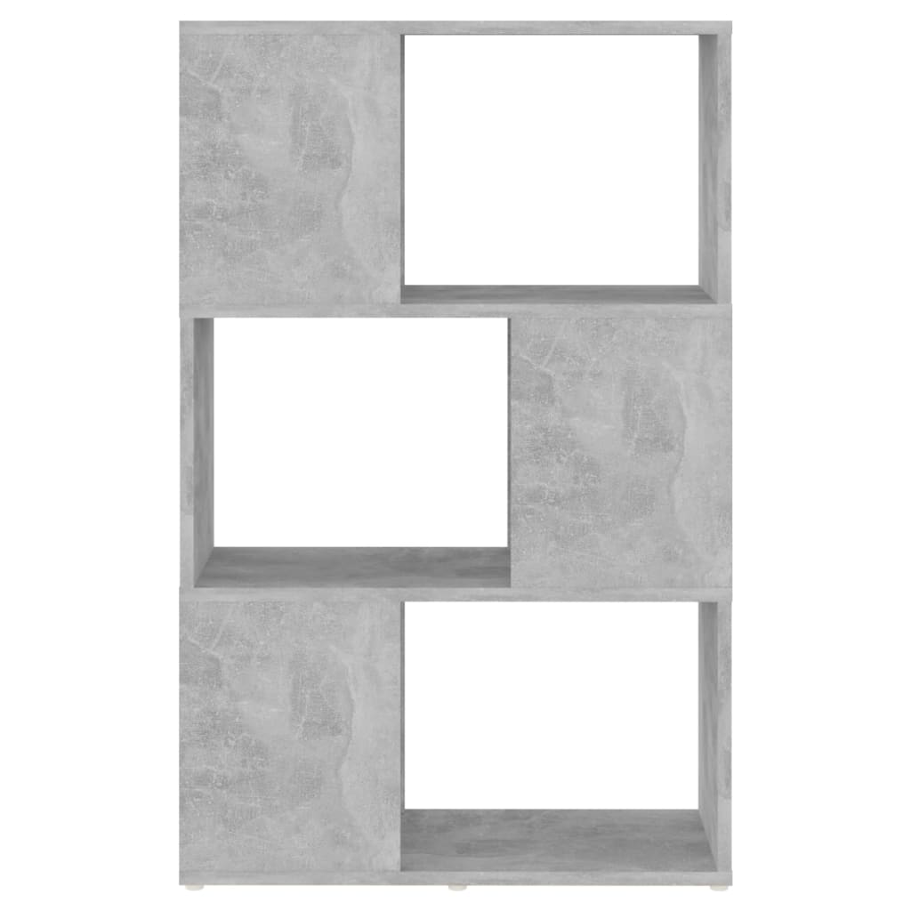 vidaXL Book Cabinet Room Divider Concrete Grey 60x24x94 cm Engineered Wood
