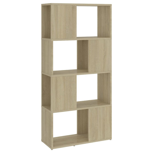 809083 vidaXL Book Cabinet Room Divider Sonoma Oak 60x24x124,5 cm Engineered Wood