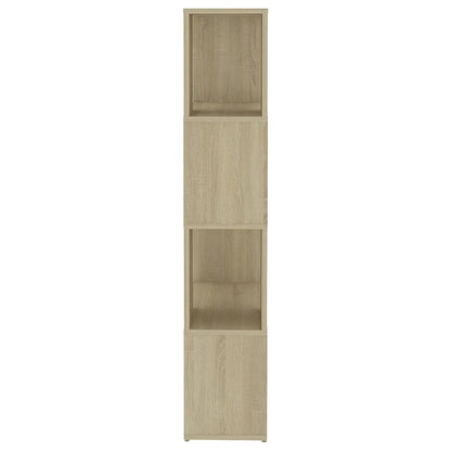 vidaXL Book Cabinet Room Divider Sonoma Oak 60x24x124.5 cm Engineered Wood