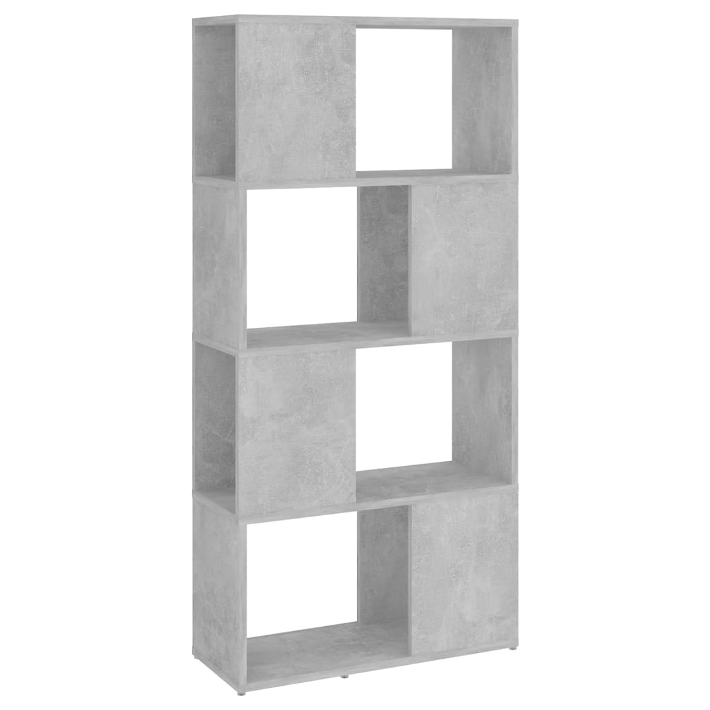 vidaXL Book Cabinet Room Divider | Concrete grey | Engineered wood | Medium