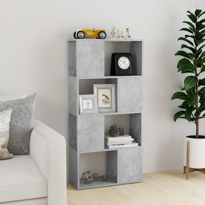vidaXL Book Cabinet Room Divider | Concrete grey | Engineered wood | Medium