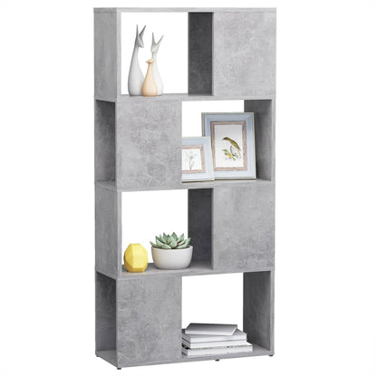 vidaXL Book Cabinet Room Divider | Concrete grey | Engineered wood | Medium