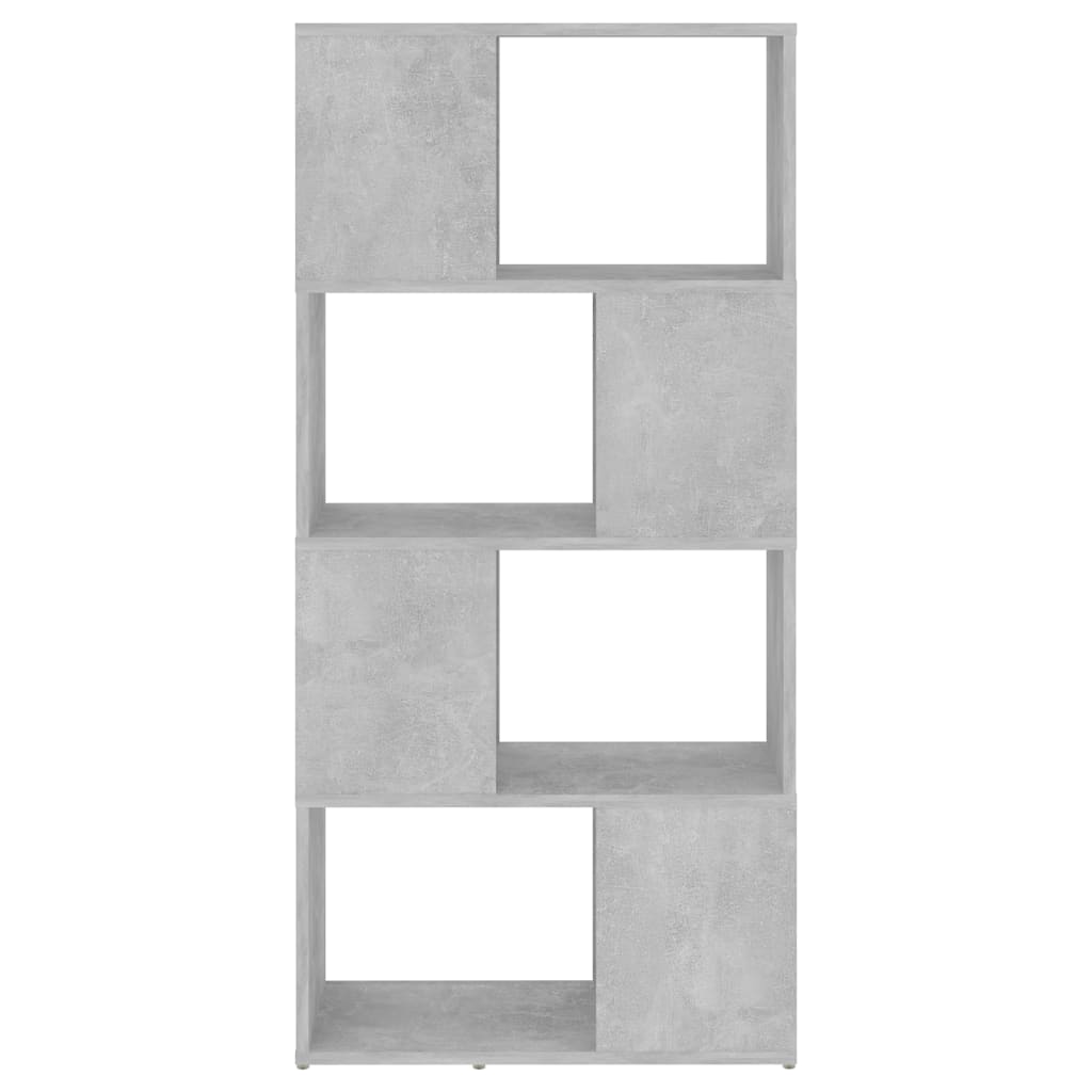 vidaXL Book Cabinet Room Divider | Concrete grey | Engineered wood | Medium