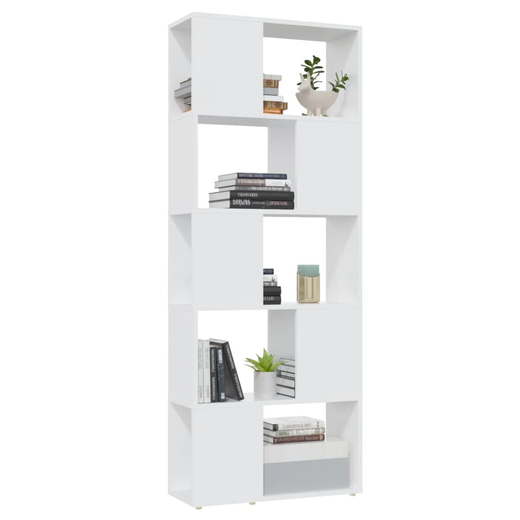 vidaXL Book Cabinet Room Divider White 60x24x155 cm Engineered Wood