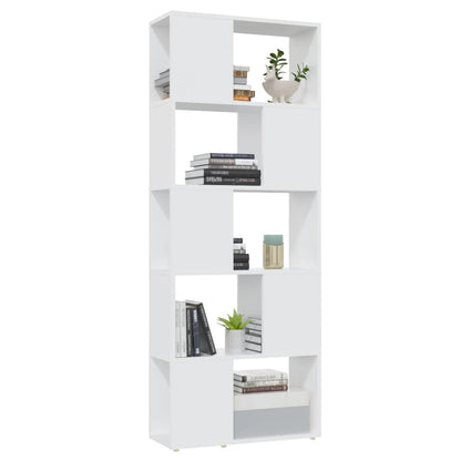 vidaXL Book Cabinet Room Divider White 60x24x155 cm Engineered Wood
