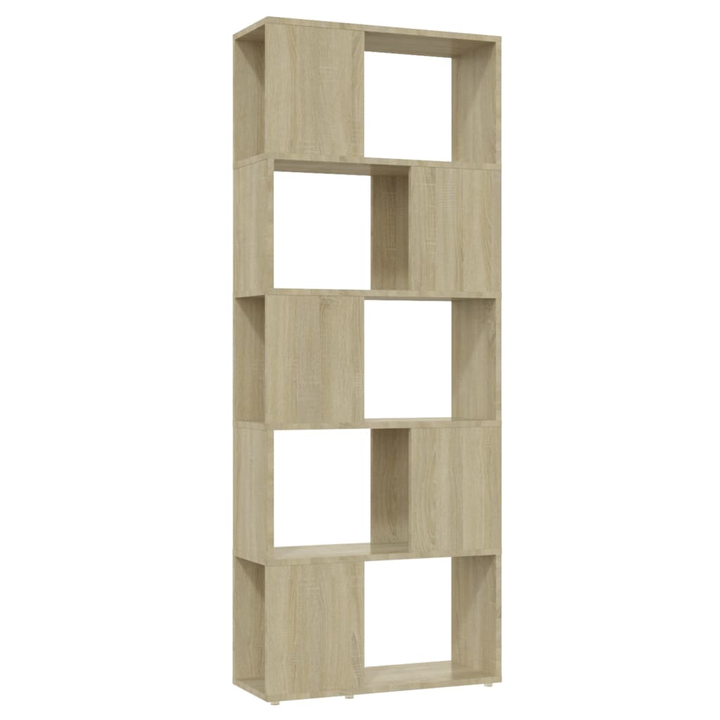 vidaXL Book Cabinet Room Divider Sonoma Oak 60x24x155 cm
