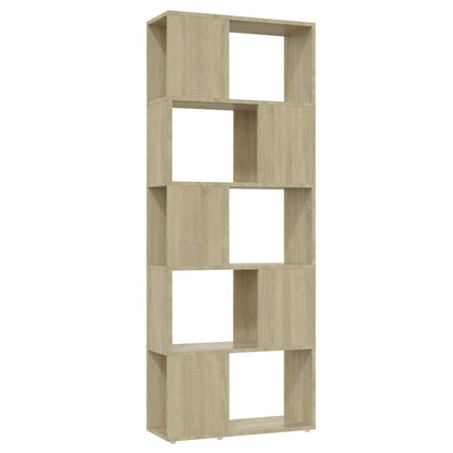 vidaXL Book Cabinet Room Divider Sonoma Oak 60x24x155 cm