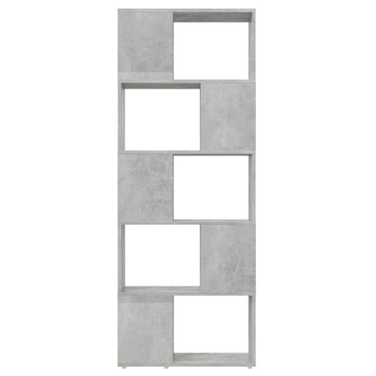 vidaXL Book Cabinet | Concrete grey | Engineered wood | 155 cm tall