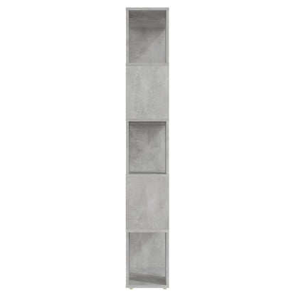 vidaXL Book Cabinet | Concrete grey | Engineered wood | 155 cm tall