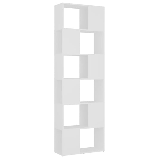 809098 vidaXL Book Cabinet Room Divider White 60x24x186 cm