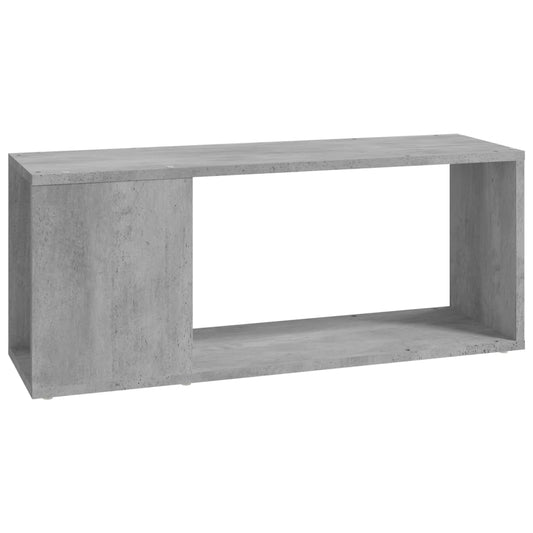 809111 vidaXL TV Cabinet Concrete Grey 80x24x32 cm Engineered Wood