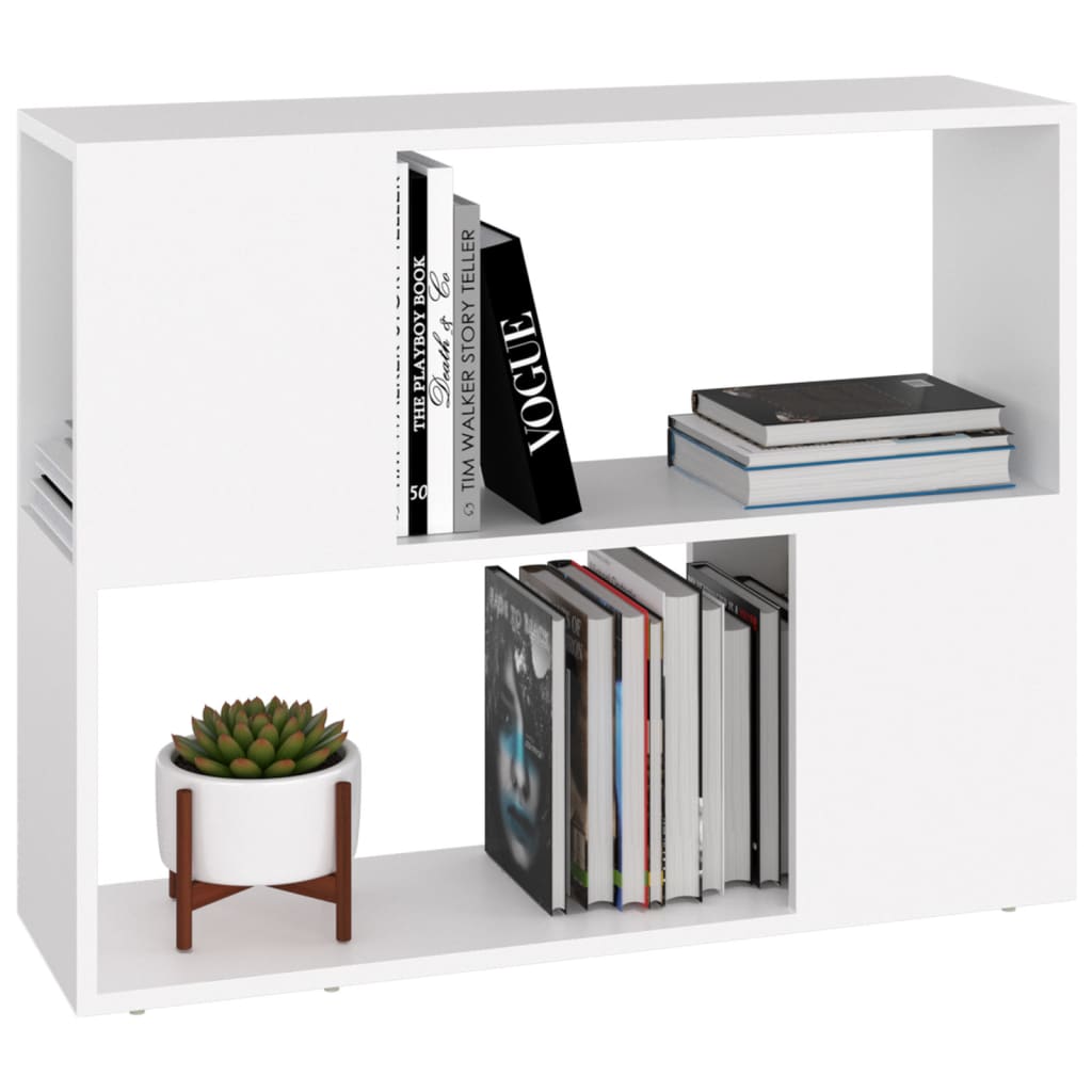 vidaXL TV Cabinet White 80x24x63 cm Engineered Wood