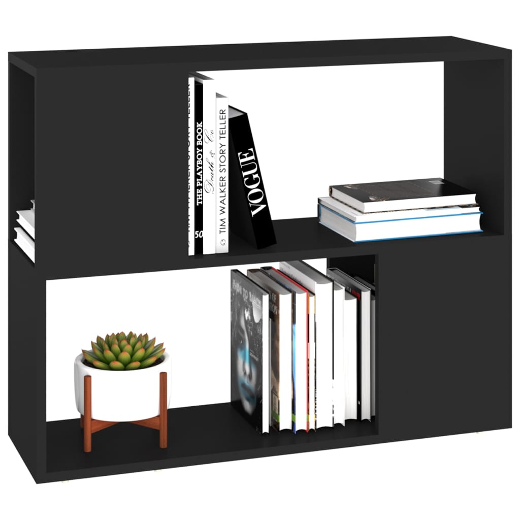 vidaXL TV Cabinet | Black | Engineered wood | Medium | TV Cabinet | Rectangular