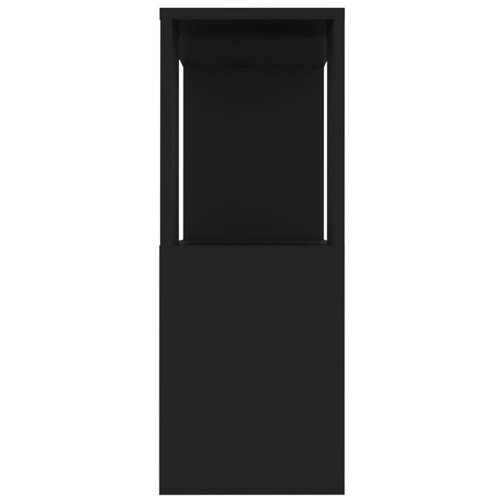 vidaXL TV Cabinet | Black | Engineered wood | Medium | TV Cabinet | Rectangular