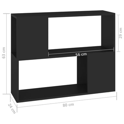 vidaXL TV Cabinet | Black | Engineered wood | Medium | TV Cabinet | Rectangular