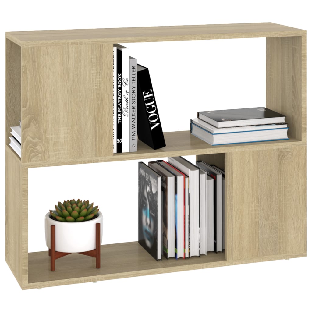 vidaXL TV Cabinet Sonoma Oak 80x24x63 cm Engineered Wood