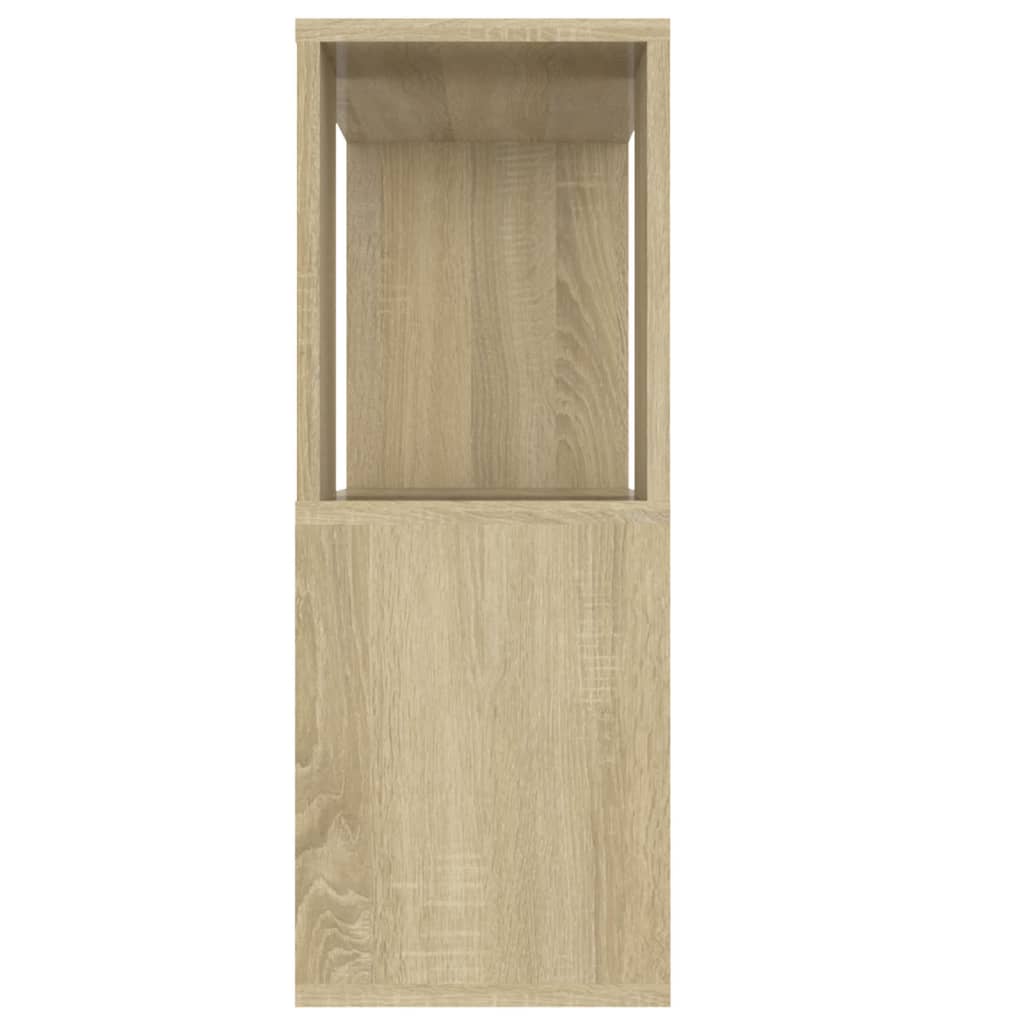 vidaXL TV Cabinet Sonoma Oak 80x24x63 cm Engineered Wood