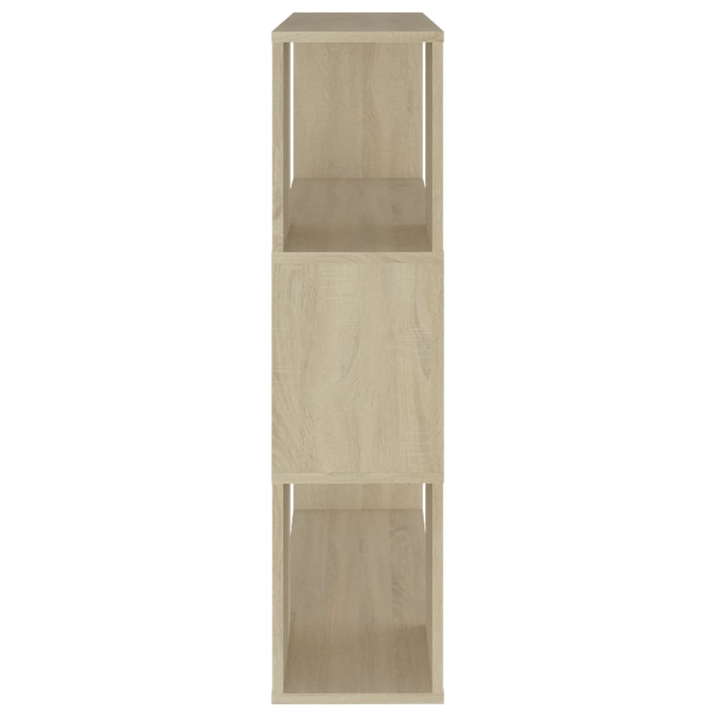 vidaXL Book Cabinet Room Divider Sonoma Oak 80x24x94 cm Engineered Wood
