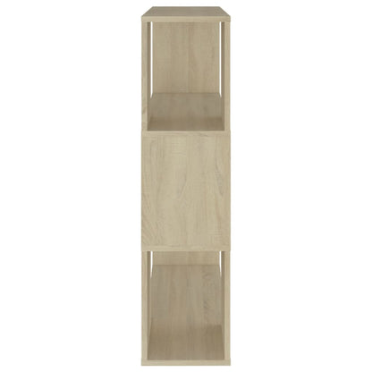vidaXL Book Cabinet Room Divider Sonoma Oak 80x24x94 cm Engineered Wood