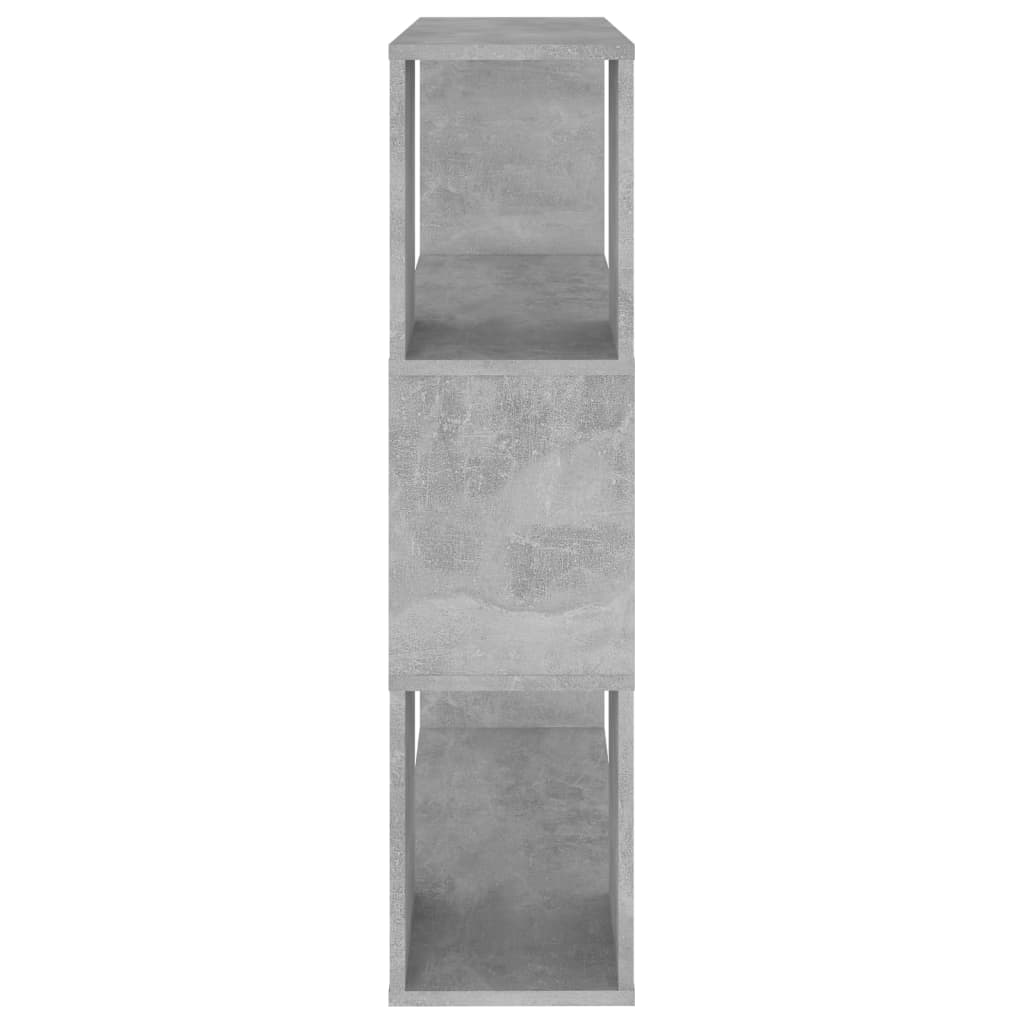 vidaXL Book Cabinet Room Divider Concrete Grey 80x24x94 cm Engineered Wood