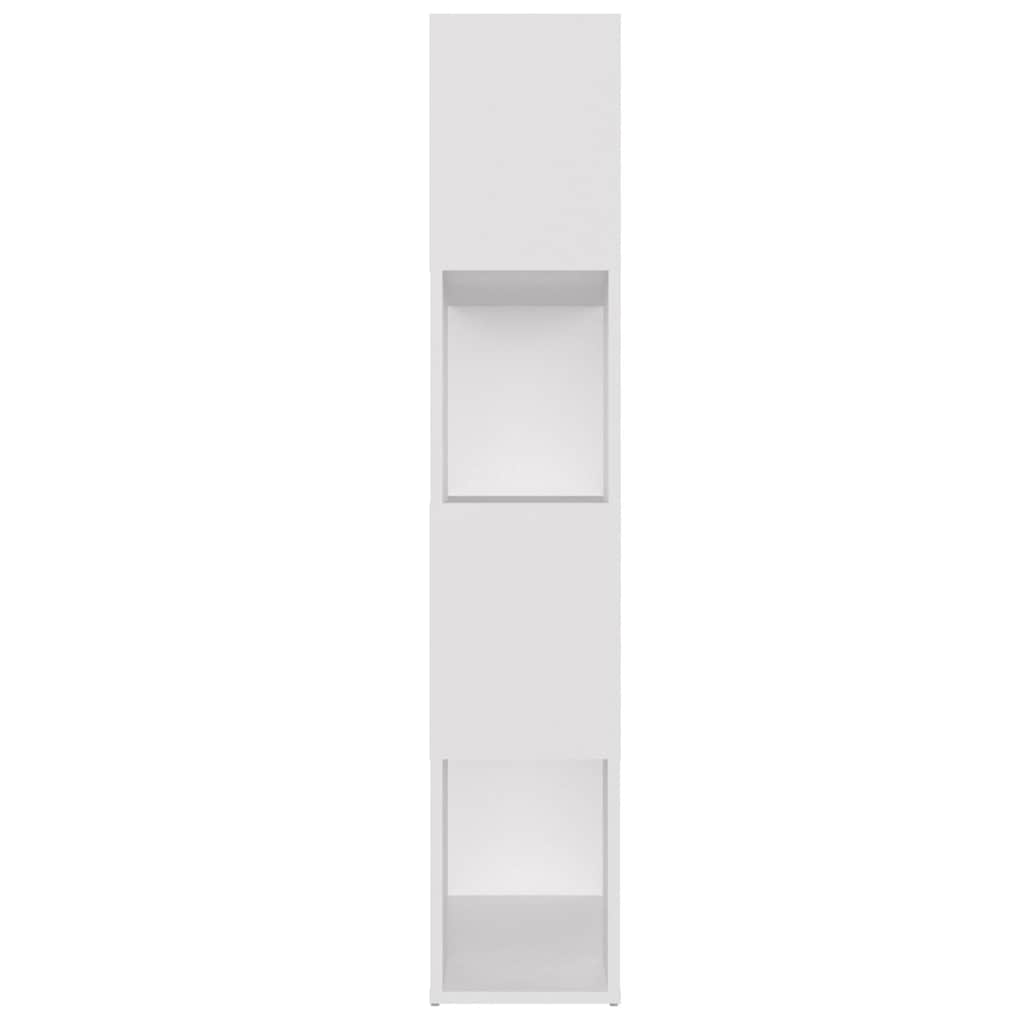 vidaXL Book Cabinet Room Divider White 80x24x124.5 cm Engineered Wood