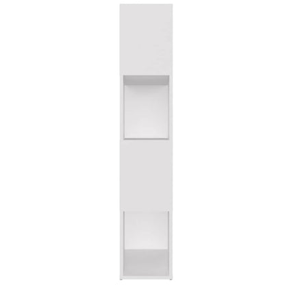 vidaXL Book Cabinet Room Divider White 80x24x124.5 cm Engineered Wood