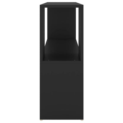 vidaXL Book Cabinet | Black | Engineered Wood | Book Cabinet | Rectangular