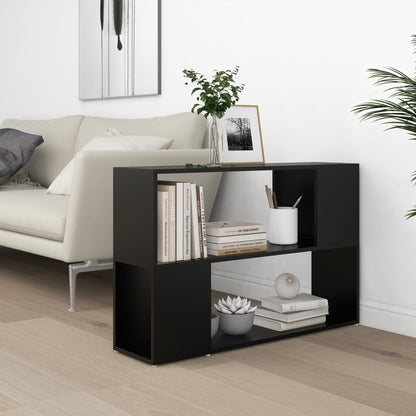 vidaXL Book Cabinet | Black | Engineered Wood | Book Cabinet | Rectangular