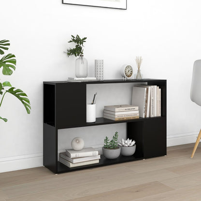 vidaXL Book Cabinet | Black | Engineered Wood | Book Cabinet | Rectangular
