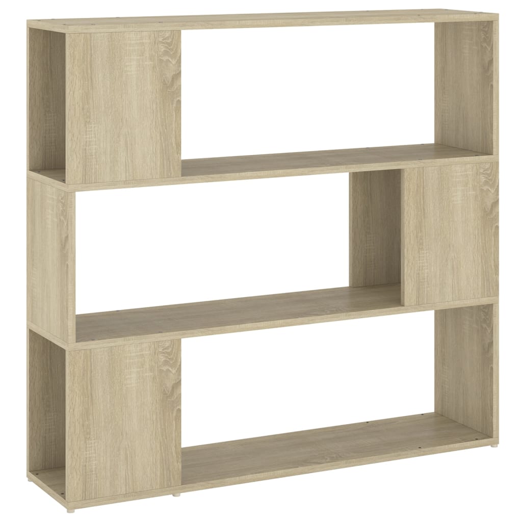 vidaXL Book Cabinet Room Divider Sonoma Oak 100x24x94 cm