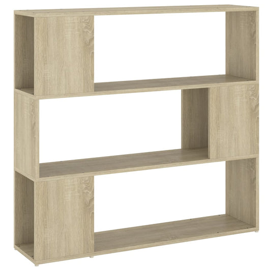 809182 vidaXL Book Cabinet Room Divider Sonoma Oak 100x24x94 cm