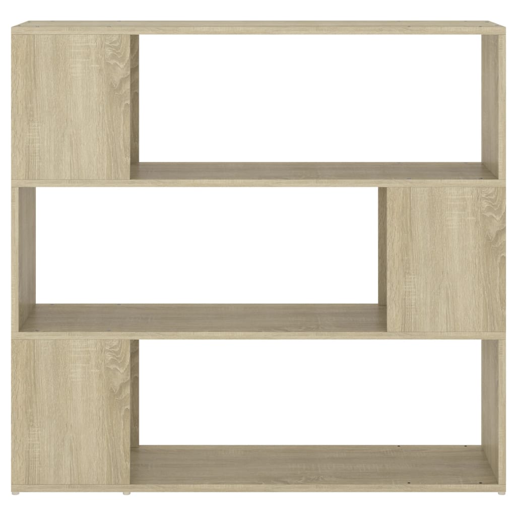 vidaXL Book Cabinet Room Divider Sonoma Oak 100x24x94 cm