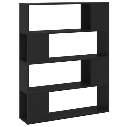 vidaXL Book Cabinet Room Divider | Black | Engineered wood | Medium