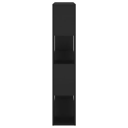vidaXL Book Cabinet Room Divider | Black | Engineered wood | Medium