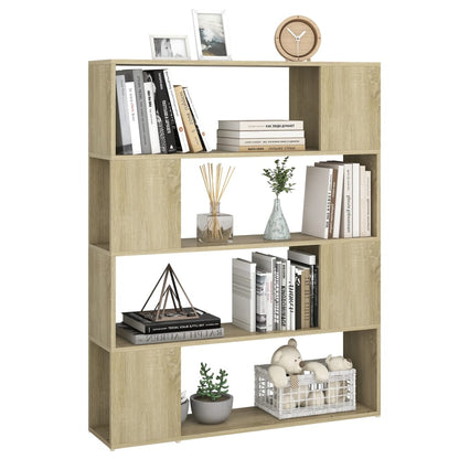 vidaXL Book Cabinet Room Divider | Sonoma oak | Engineered wood | Medium