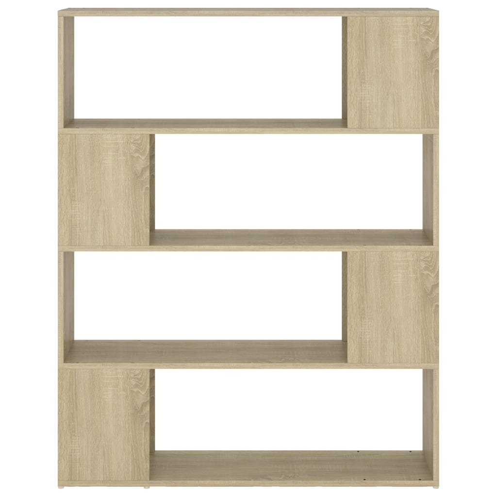 vidaXL Book Cabinet Room Divider | Sonoma oak | Engineered wood | Medium