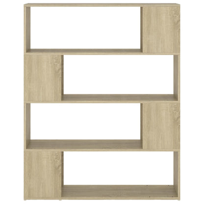 vidaXL Book Cabinet Room Divider | Sonoma oak | Engineered wood | Medium