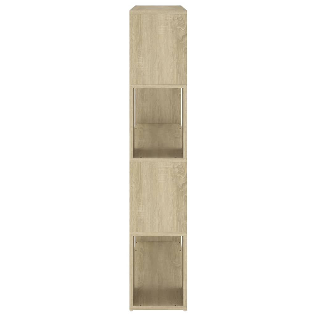 vidaXL Book Cabinet Room Divider | Sonoma oak | Engineered wood | Medium