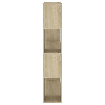 vidaXL Book Cabinet Room Divider | Sonoma oak | Engineered wood | Medium