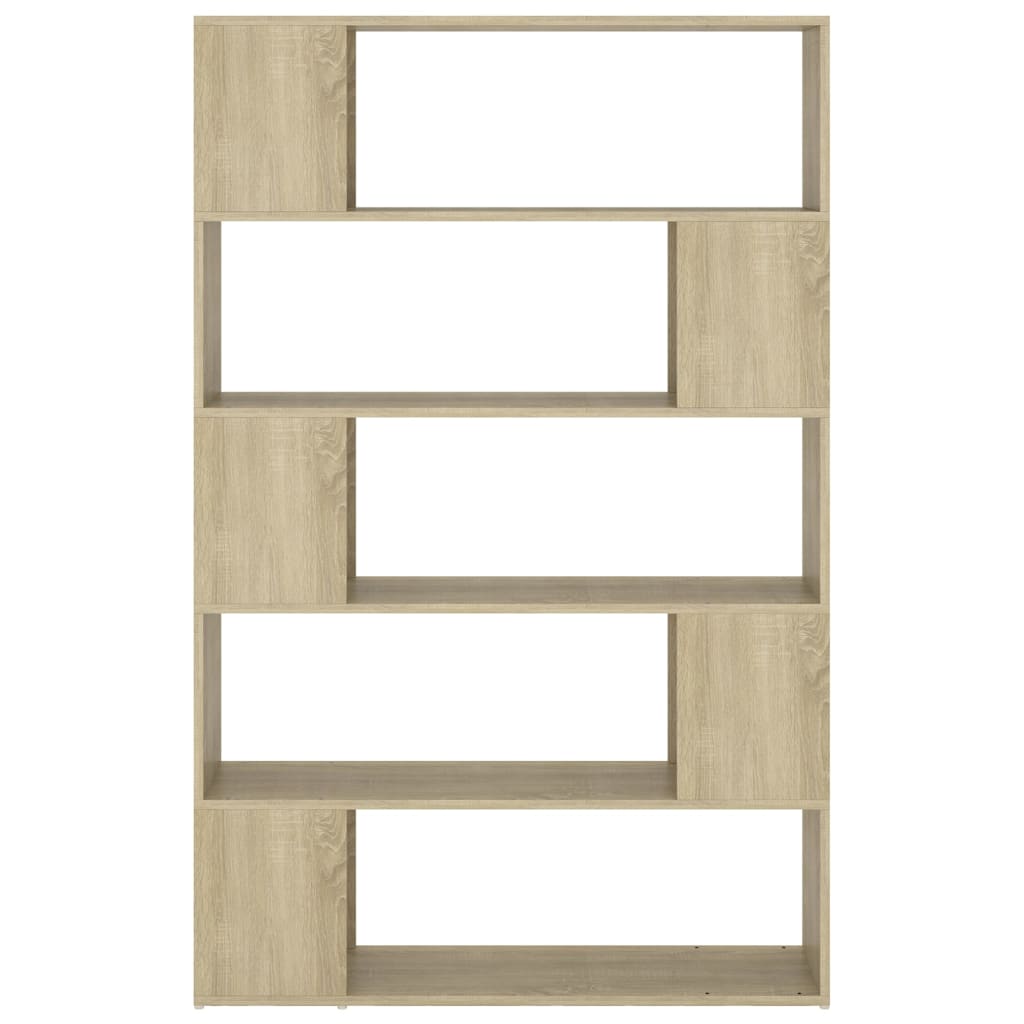 vidaXL Book Cabinet Room Divider Sonoma Oak 100x24x155 cm Engineered Wood