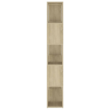 vidaXL Book Cabinet Room Divider Sonoma Oak 100x24x155 cm Engineered Wood