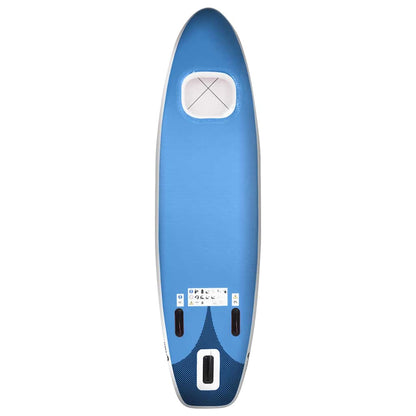 vidaXL Inflatable Stand Up Paddle Board Set Sea Blue 300x76x10 cm