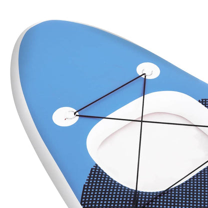 vidaXL Inflatable Stand Up Paddle Board Set Sea Blue 300x76x10 cm