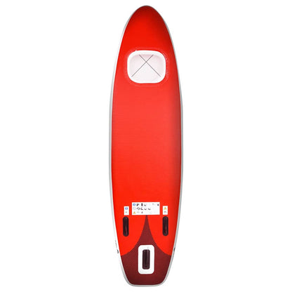 vidaXL Inflatable Stand Up Paddle Board Set Red 330x76x10 cm