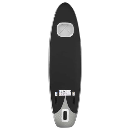 vidaXL Inflatable Stand Up Paddle Board Set Black 360x81x10 cm
