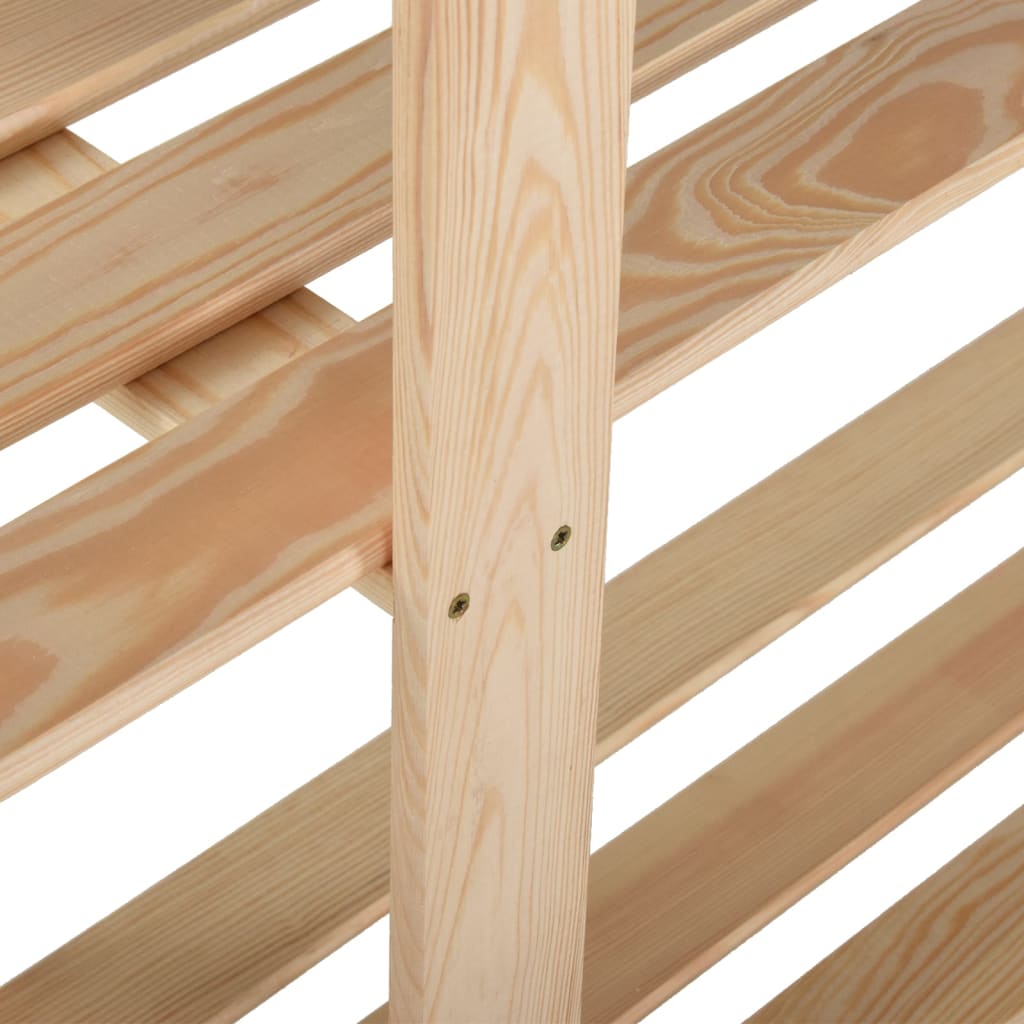 vidaXL 5-Tier Storage Rack 170x28.5x170 cm Solid Pinewood